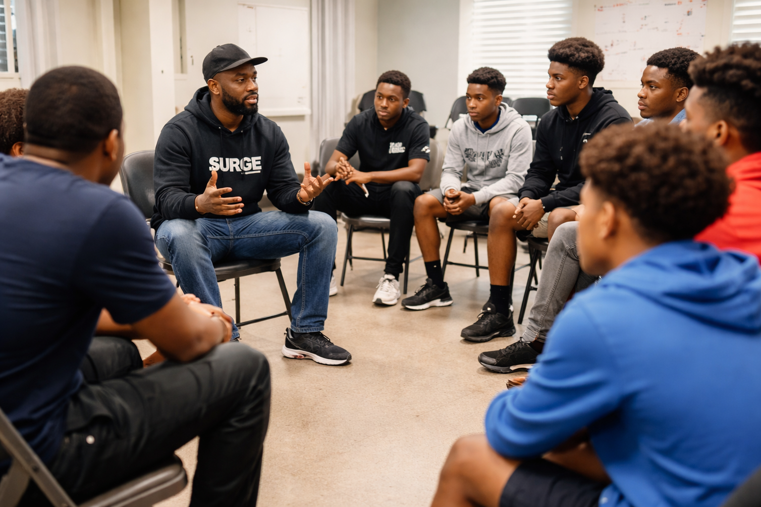 Surge Ministries youth mentorship session